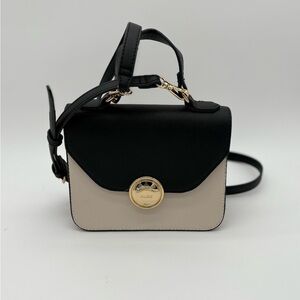 ALDO Colorblock Crossbody Bag | Black Cream Brown